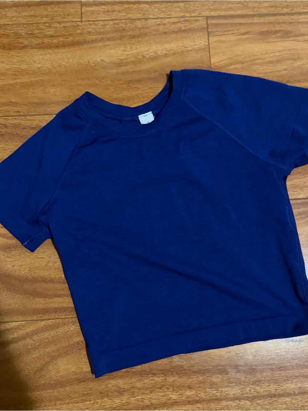 lululemon athletica swiftly tech cropped Short Sleeve Top - Navy Blue
